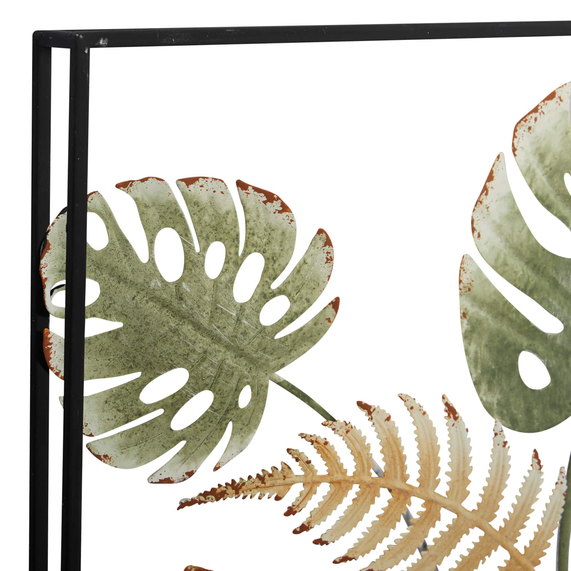 30" Green Modern Iron Wall Décor